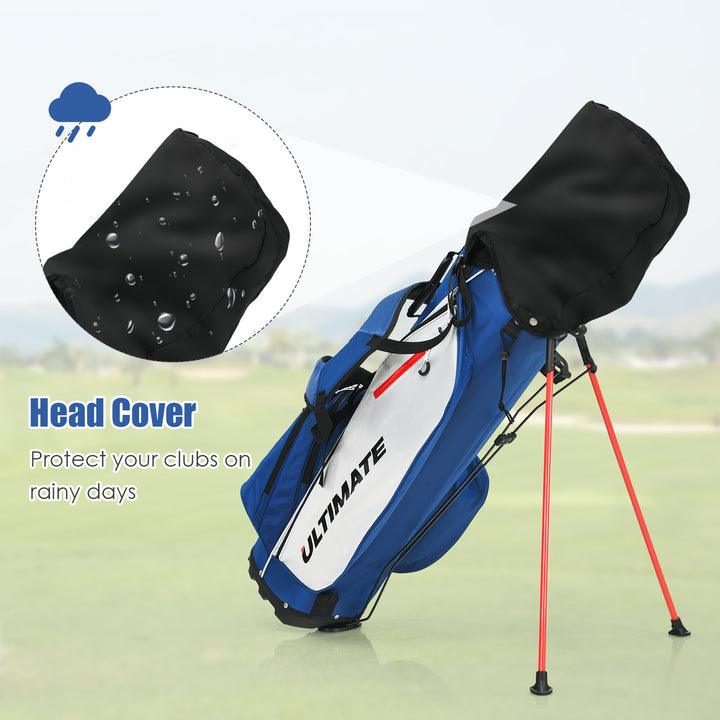 Costway Complete Men Golf Clubs Set Starters w/Stand Bag 10 Pieces Alloy/Graphite Drive, Right Hand