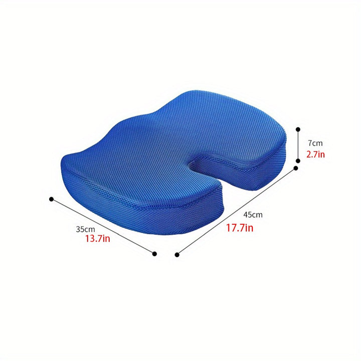 Orthopaedic Memory Foam Seat Cushion Support Back Pain Chair Pillow Car Coccyx