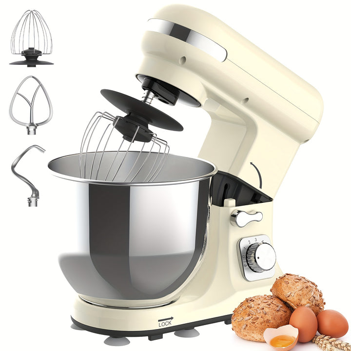 Advwin Stand Mixer, 6.5L Kitchen Food Mixer, 1400W 6 Speed Electric Mixer with Tilt Head Pulse, Home Stand Mixer for Housewives, Can Make Dough&Mix Food&Whip Egg Whites/Cream/Butter Chef Machine