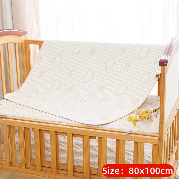 Diaper Changing Pad Changing Mat covers Washable Waterproof Nappy Newborn Reusable Infant cotton Urinal Mat Breathable Baby