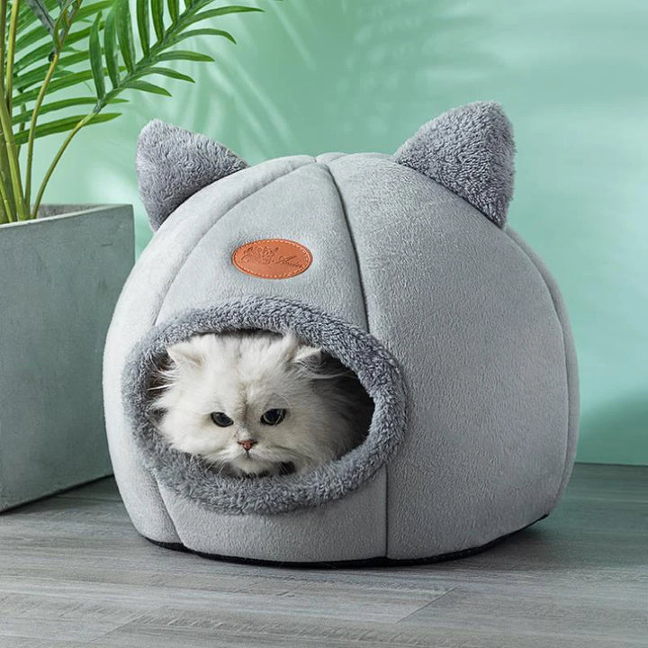 New Deep Sleep Comfort In Winter Cat Bed Iittle Mat Basket Small Dog House Products Pets Tent Cozy Cave Nest Indoor