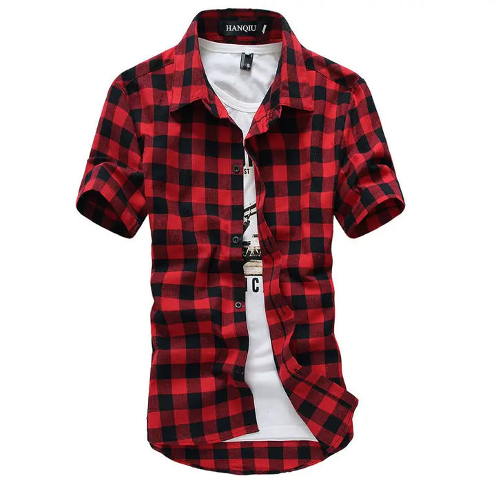 Red and Black Plaid Shirt