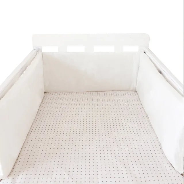 Nordic Stars Baby Bed Thicken Bumpers Zipper Design One-piece Crib Around Cushion Cot Protector Pillows 200*30 CM