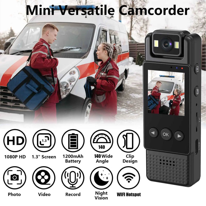 MD17 Wifi Mini Camera 1080P Portable Digital Video Recorder Worn Police Small Body Cam Night Vision DV Miniature Camcorde