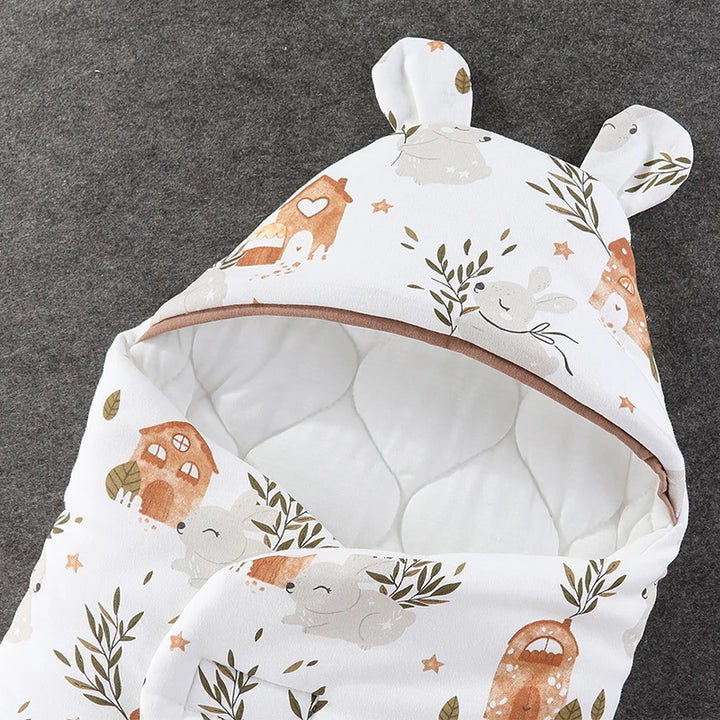 Newborn Baby Wrap Blankets Cartoon Baby Sleeping Bags Soft Envelope For Newborn Cute Baby SleepSack 0-6 Months