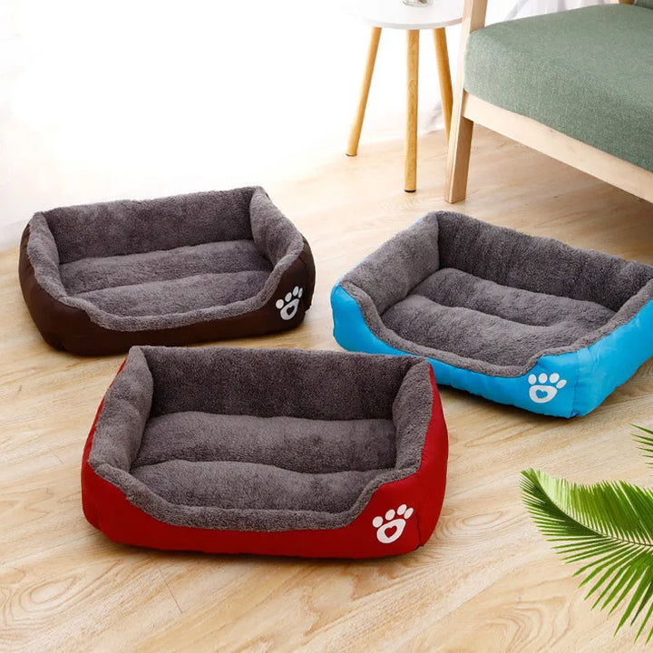 Pet Large Dog Bed Warm House Candy-colored Square Nest Pet Kennel For Small Medium Large Dogs Cat Puppy Plus Size Dog Baskets