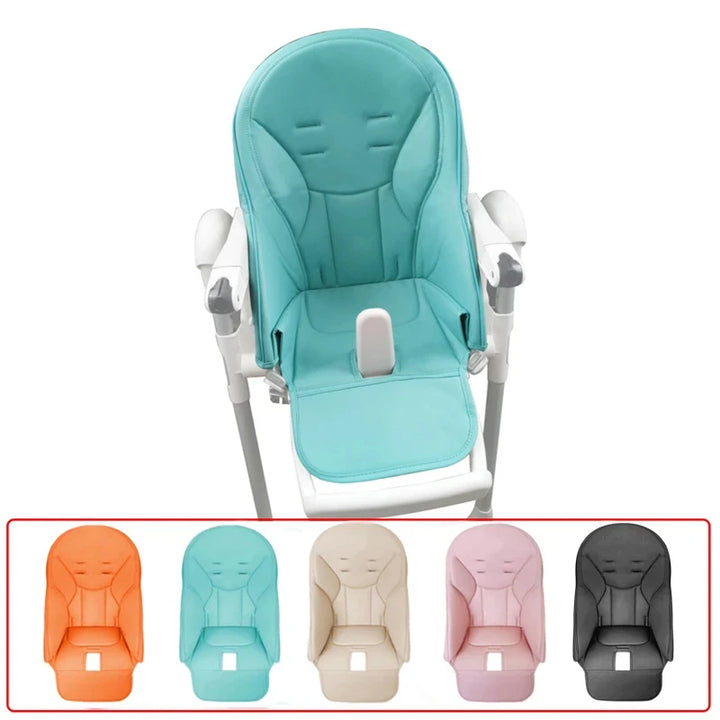 Children Leather Cushion Baby Dining Chair Leather Cover PU Composite Sponge Cushion Baby Cover Chair Seat Case Accessories