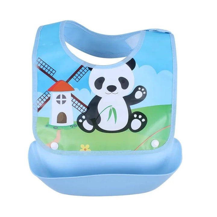 Detachable Baby Bibs Waterproof  Baby Toddler Kids Aprons Bib Infant Saliva Towels Cute Baby Cartoon Feeding Bib