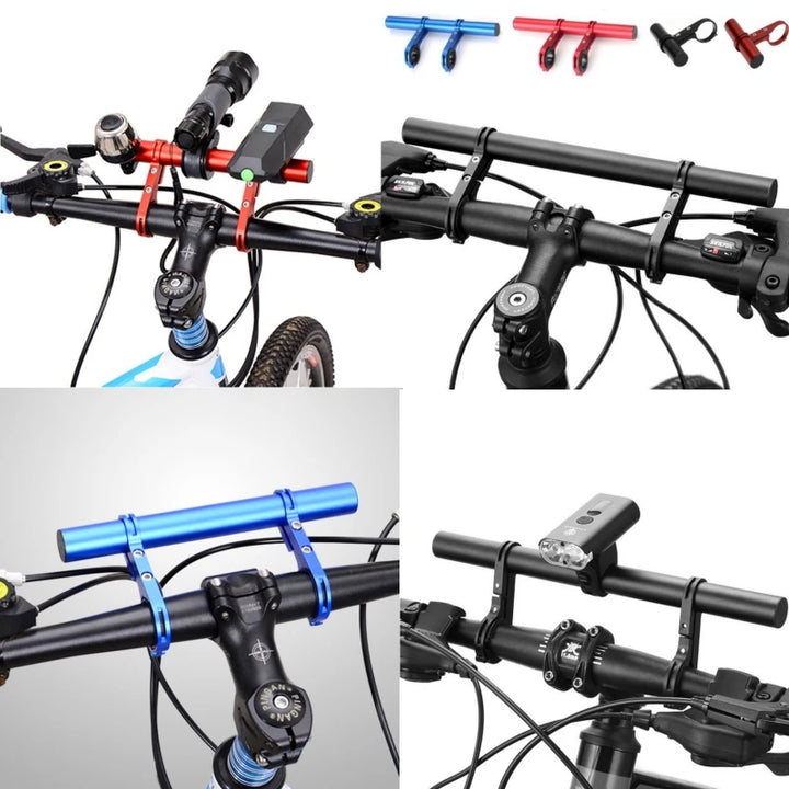 10/20/30cm Bicycle Handlebar Extended Bracket Bicycle Headlight Mount Bar Computer Holder Lamp Support Rack Alloy Stand