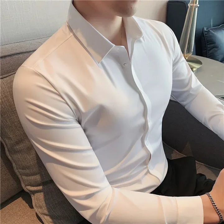 Seamless Anti-Wrinkle Long-Sleeved Shirt