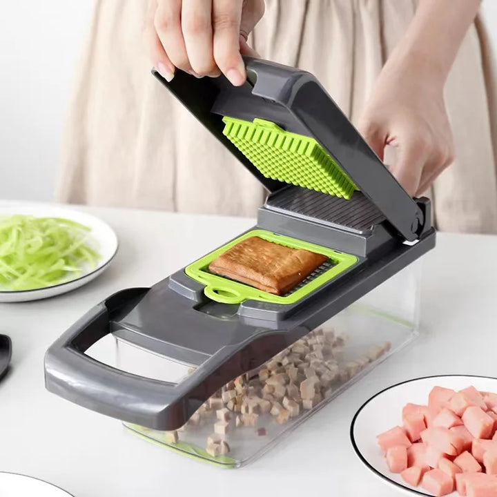 14/16 in 1 Multifunctional Vegetable Chopper Slicer Cutter Shredders Slicer With Basket Handle Food Grate Food Onion Chopper