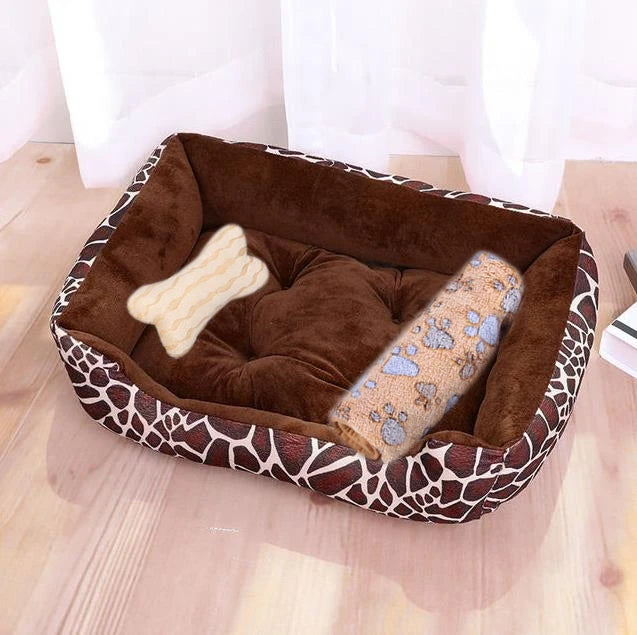 Pet Large Dog Bed Warm House Candy-colored Square Nest Pet Kennel For Small Medium Large Dogs Cat Puppy Plus Size Dog Baskets