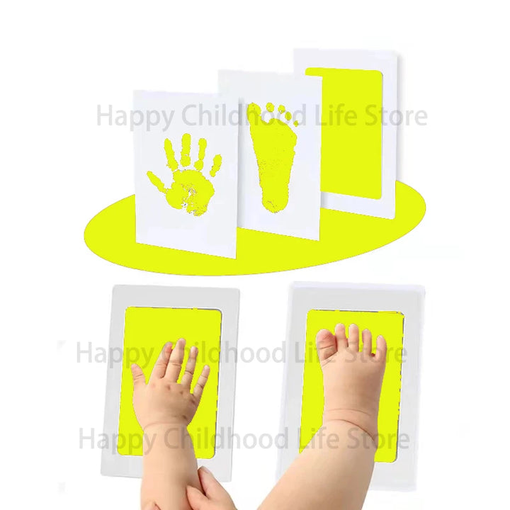 DIY Newborn Baby  Footprints And Handprint Ink Pads Kits Photo Frame Toddlers Souvenir Accessories Safe Baby Shower Infants Gift