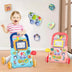 Baby Walker Trolley with Activity Toys and Musical Sounds, Early Educational Learning Pushing Wheel for Infant 0-12 Months