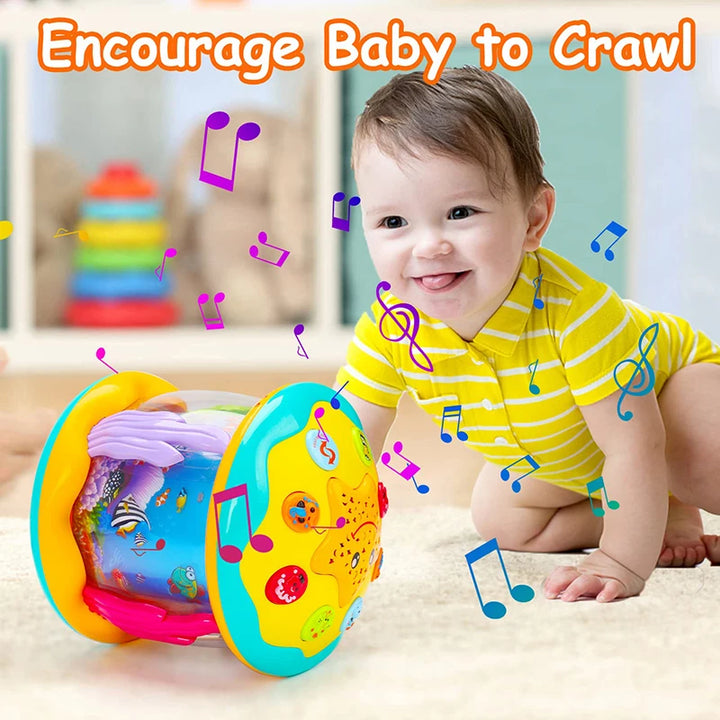 Baby Toys 1-3 Years Babies Ocean Light Rotary Projector Musical Toys Montessori Early Educational Sensory Toys for Toddler Gifts