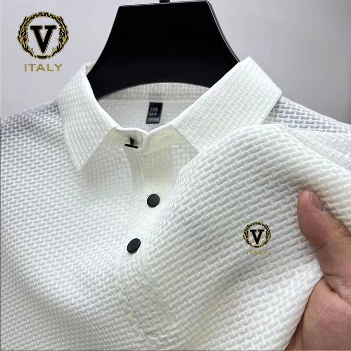 Polo Shirt, Trendy Printing, Breathable Fabric