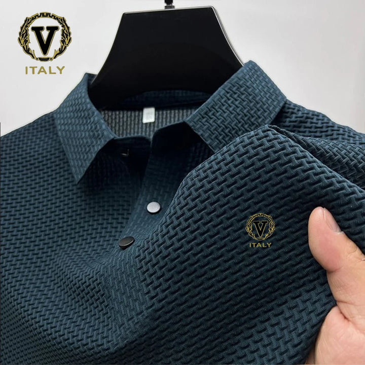 Polo Shirt, Trendy Printing, Breathable Fabric