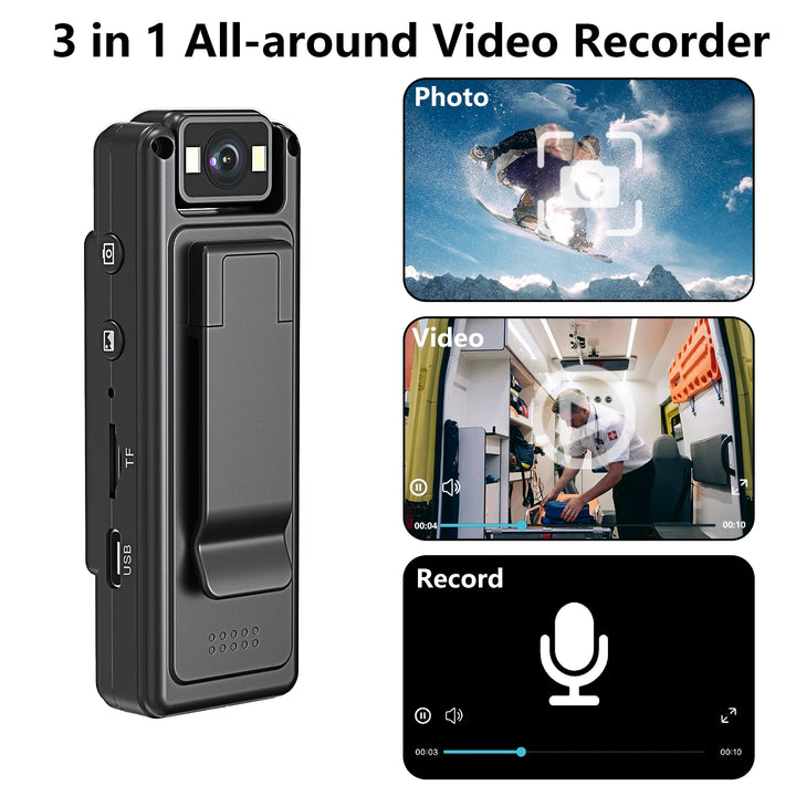 MD17 Wifi Mini Camera 1080P Portable Digital Video Recorder Worn Police Small Body Cam Night Vision DV Miniature Camcorde