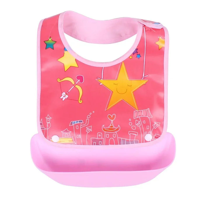 Detachable Baby Bibs Waterproof  Baby Toddler Kids Aprons Bib Infant Saliva Towels Cute Baby Cartoon Feeding Bib