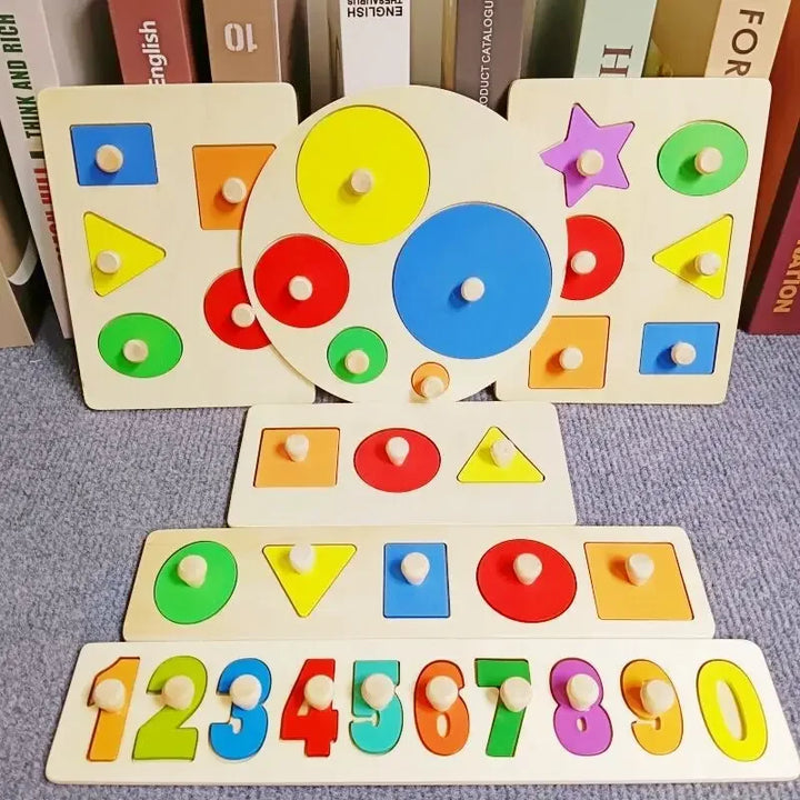 Wooden Puzzle Montessori Toys - Early Learning