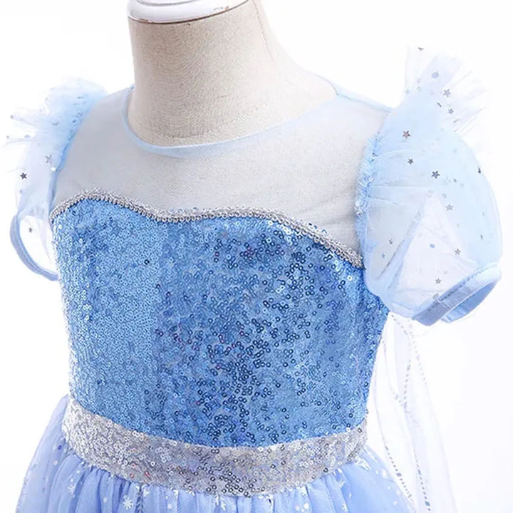 Disney Elsa Role Playing Dress Light Up Kids Halloween Frozen Carnival Apparel Girls Birthday Elsa Princess Glowing Vestidos