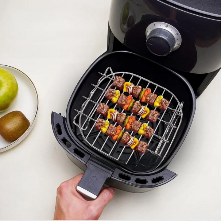 Air Electric Fryer Accessories 430 Stainless Steel Double Layer Grill Rack Steam Rack Air Fryer Rack