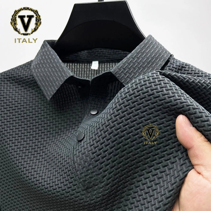 Polo Shirt, Trendy Printing, Breathable Fabric