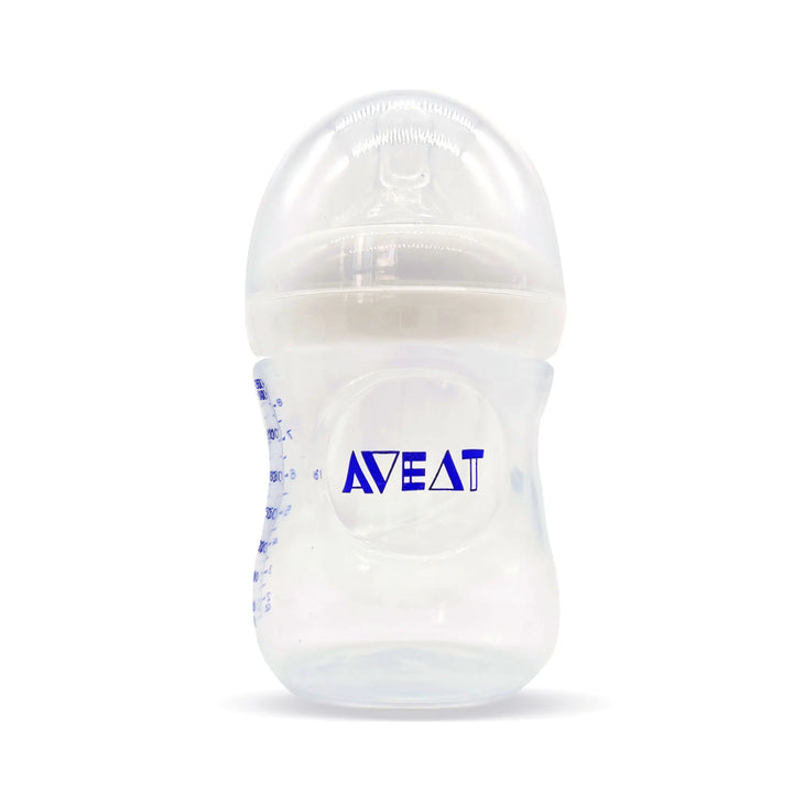 150ml/250ml infant feeding bottle, safe PP material feeding bottle, imitation breast milk design food grade silicone nipple