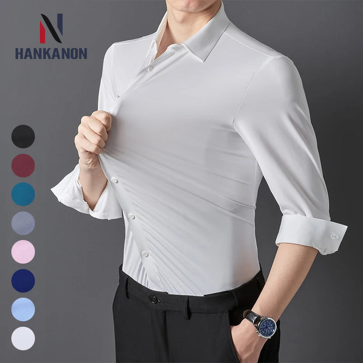 Seamless Anti-Wrinkle Long-Sleeved Shirt