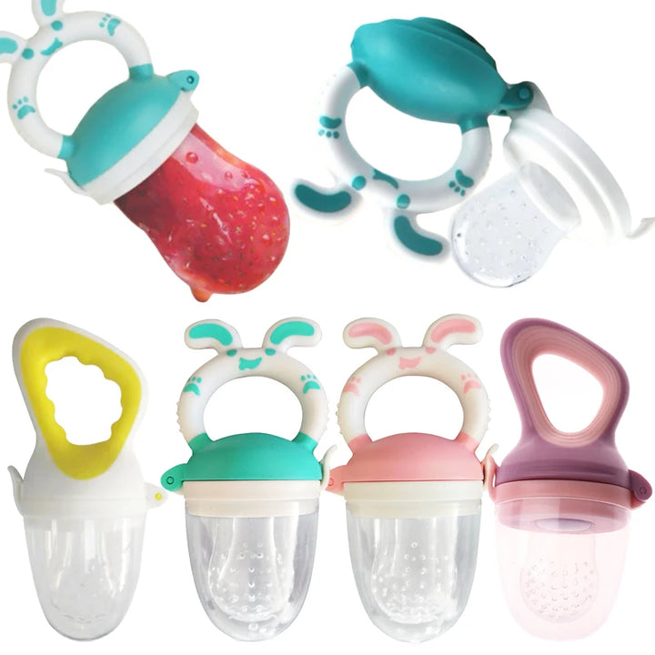 Fresh Food Nibbler Baby Pacifiers Feeder Kids Fruit Feeder Nipples Feeding Baby Supplies Nipple Teat Pacifier Bottles Teether