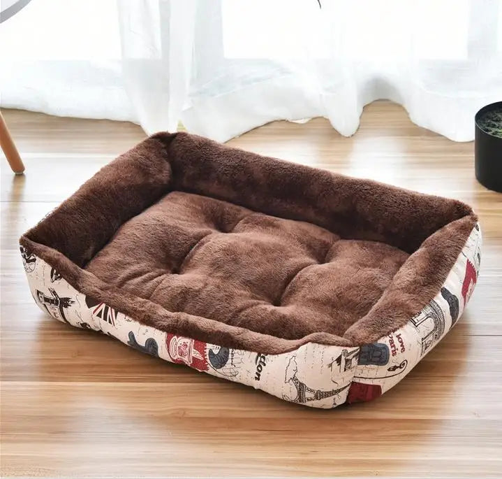 Pet Large Dog Bed Warm House Candy-colored Square Nest Pet Kennel For Small Medium Large Dogs Cat Puppy Plus Size Dog Baskets