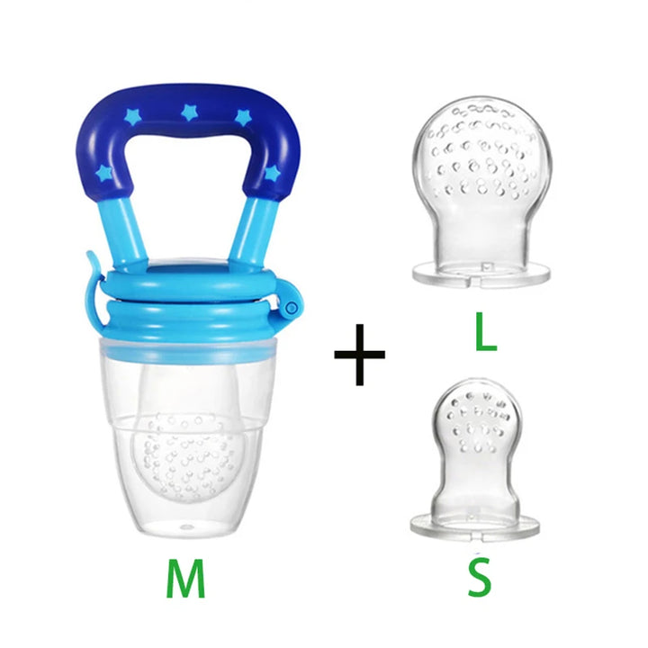 4Pc/Set Silicone Squeezing Baby Pacifiers Kids Food Fruit Milk Training Feeder Nipples Feeding Supplies Drinking Water Bottle