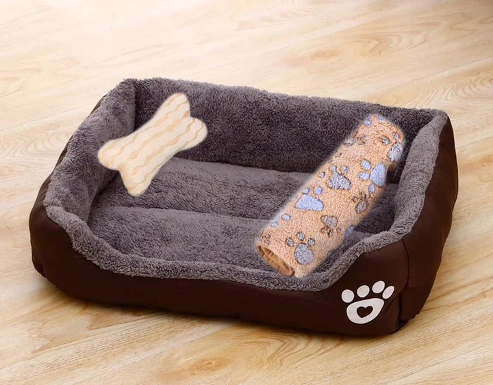 Pet Large Dog Bed Warm House Candy-colored Square Nest Pet Kennel For Small Medium Large Dogs Cat Puppy Plus Size Dog Baskets