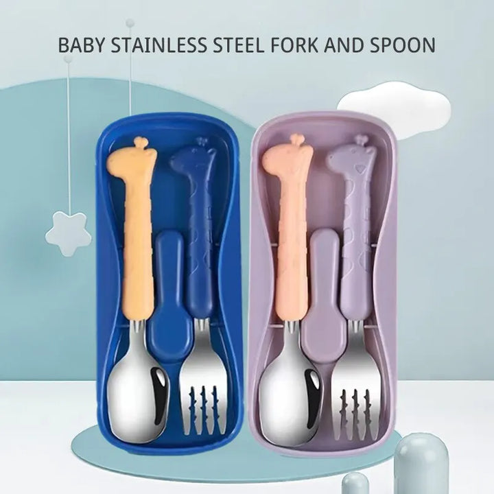 Safe Stainless Steel Kids Utensil Set 🍴