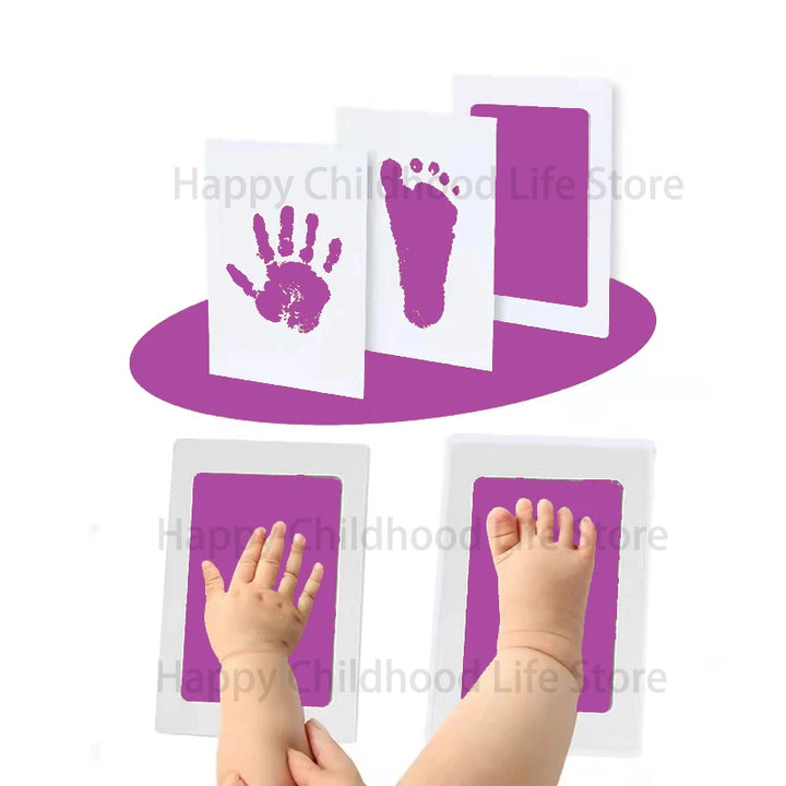 DIY Newborn Baby  Footprints And Handprint Ink Pads Kits Photo Frame Toddlers Souvenir Accessories Safe Baby Shower Infants Gift