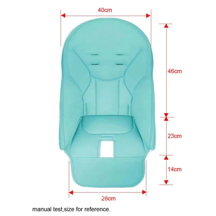 Children Leather Cushion Baby Dining Chair Leather Cover PU Composite Sponge Cushion Baby Cover Chair Seat Case Accessories