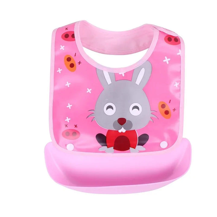 Detachable Baby Bibs Waterproof  Baby Toddler Kids Aprons Bib Infant Saliva Towels Cute Baby Cartoon Feeding Bib