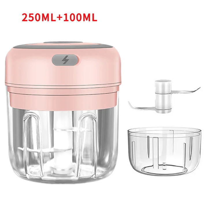 HiPiCok Meat Grinder Electric Garlic Crusher Food Chopper Mini Garlic Press Vegetable Chopper Masher Machine USB Kitchen Gadgets