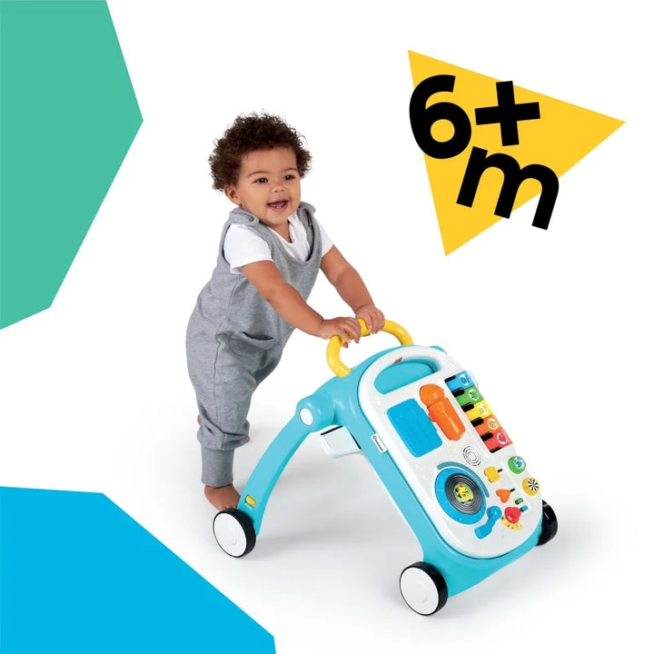 BabyMusical Mix ‘N roll 4-in-1 Push Walker, Activity Center, Toddler Table and Floor Toy for 6 Months  Unisex