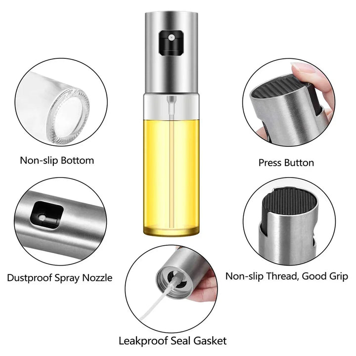 Barbecue Glass Mixing Condiment Bottle Vinegar Soy Sauce Spray Oiler Seasoning Condiment Bottle kitchen set Oil Dispenser