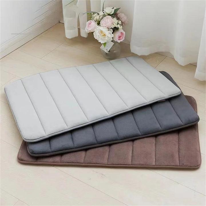 Super Absorbent Bath Mat Non Slip Rugs Bathroom Carpets Soft Memory Foam Floor Mat Bedroom Toilet Floor Shower Rug Home Decor