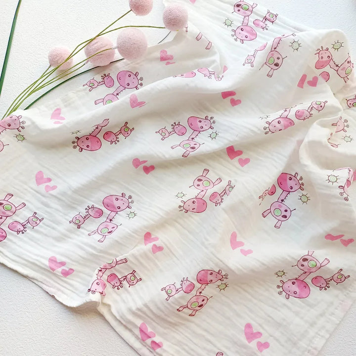 70x70cm Baby Blanket Ultra Soft Organic Cotton Newborn Swaddle Wrap Dual Layers Infant Feeding Burp Cloth Towel Scarf Baby Stuff