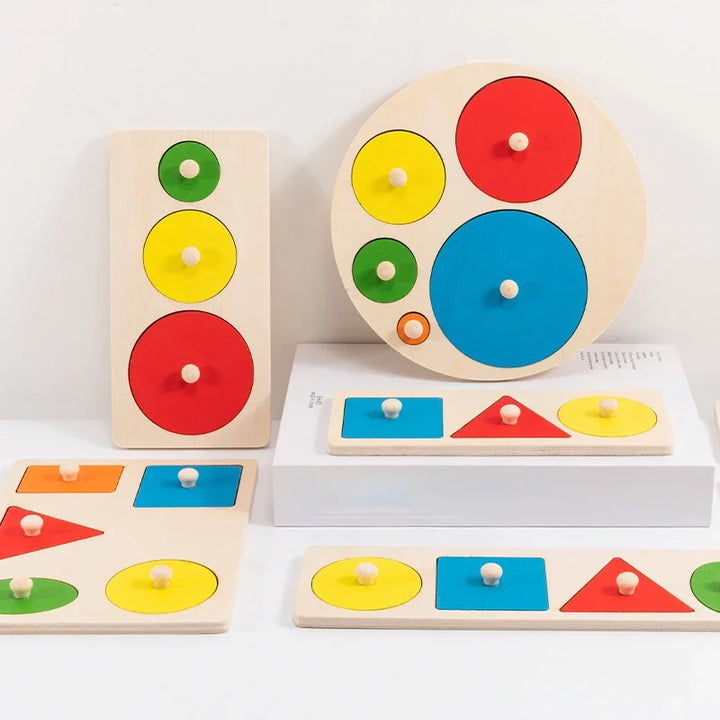 Wooden Puzzle Montessori Toys - Early Learning