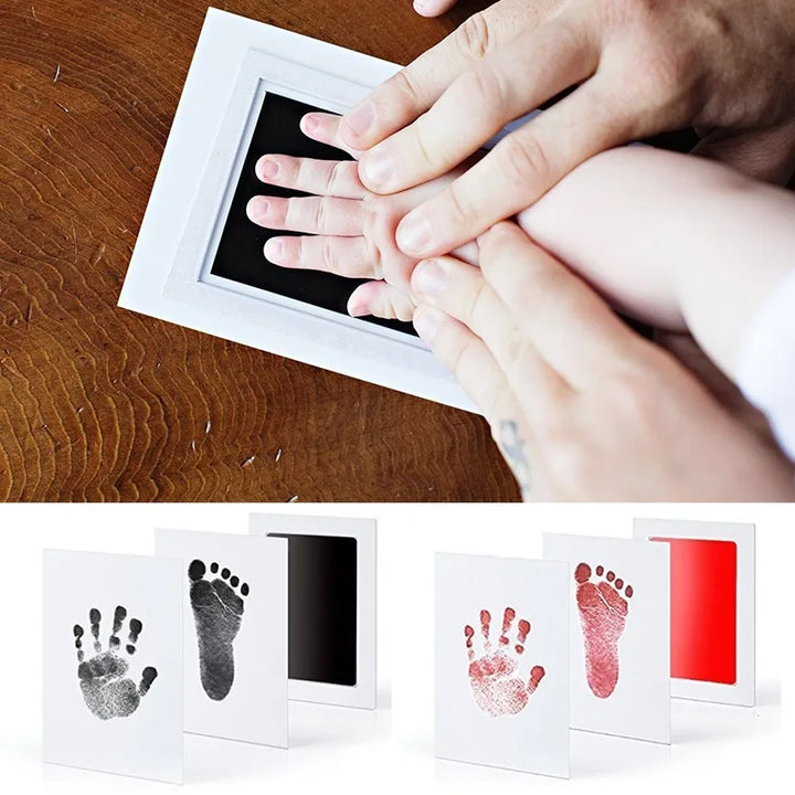 DIY Newborn Baby  Footprints And Handprint Ink Pads Kits Photo Frame Toddlers Souvenir Accessories Safe Baby Shower Infants Gift