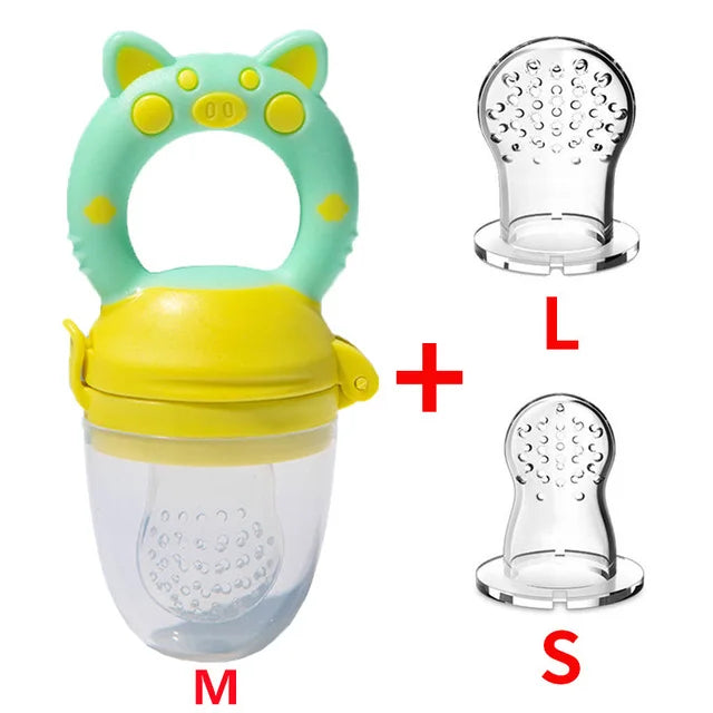 Fresh Food Nibbler Baby Pacifiers Feeder Kids Fruit Feeder Nipples Feeding Baby Supplies Nipple Teat Pacifier Bottles Teether