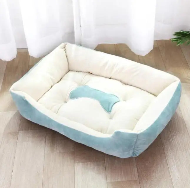 Pet Large Dog Bed Warm House Candy-colored Square Nest Pet Kennel For Small Medium Large Dogs Cat Puppy Plus Size Dog Baskets