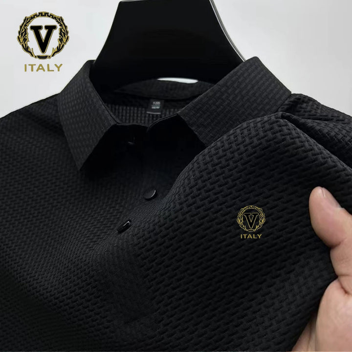 Polo Shirt, Trendy Printing, Breathable Fabric