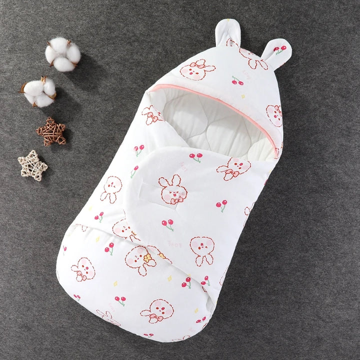 Newborn Baby Wrap Blankets Cartoon Baby Sleeping Bags Soft Envelope For Newborn Cute Baby SleepSack 0-6 Months