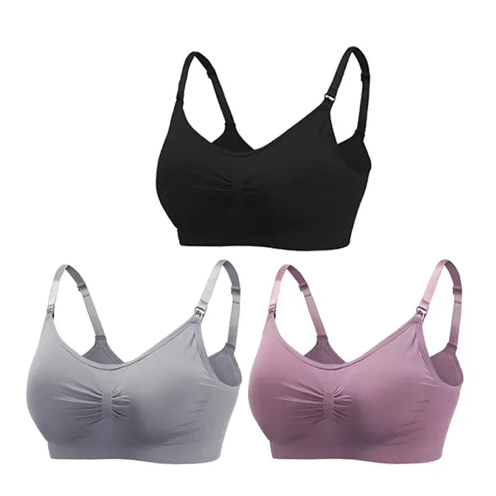 3PC/lot Maternity Nursing Bras Cotton Breastfeeding Pregnant Women Pregnancy Underwear Breast Feeding Bra Clothing Lactancia