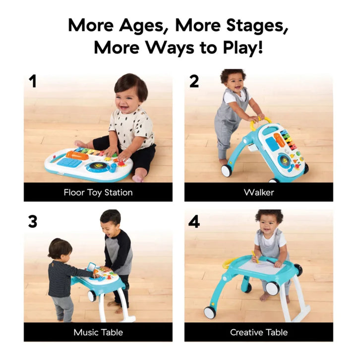 BabyMusical Mix ‘N roll 4-in-1 Push Walker, Activity Center, Toddler Table and Floor Toy for 6 Months  Unisex